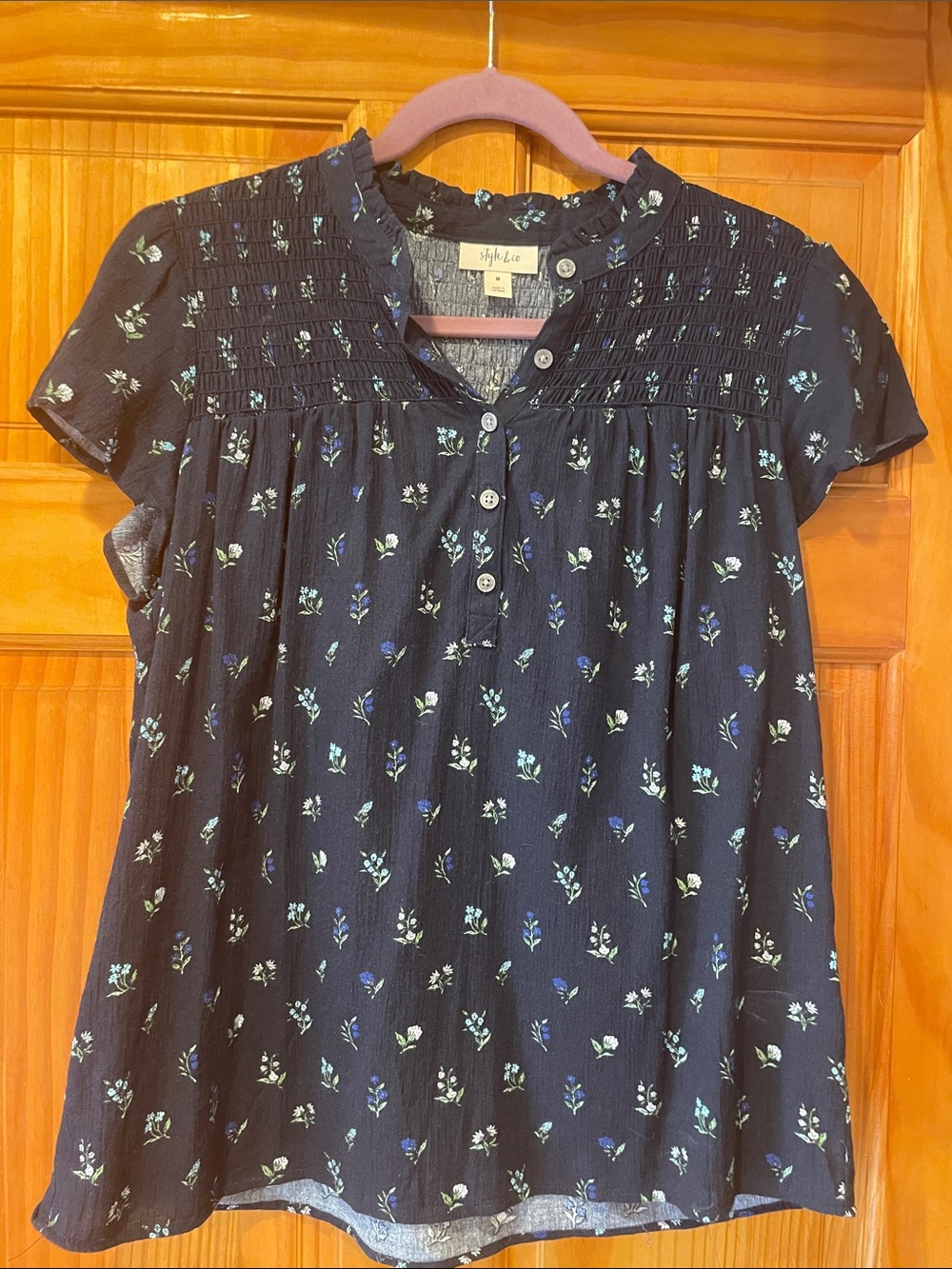 Style & Co. Women’s Navy Blue Blouse